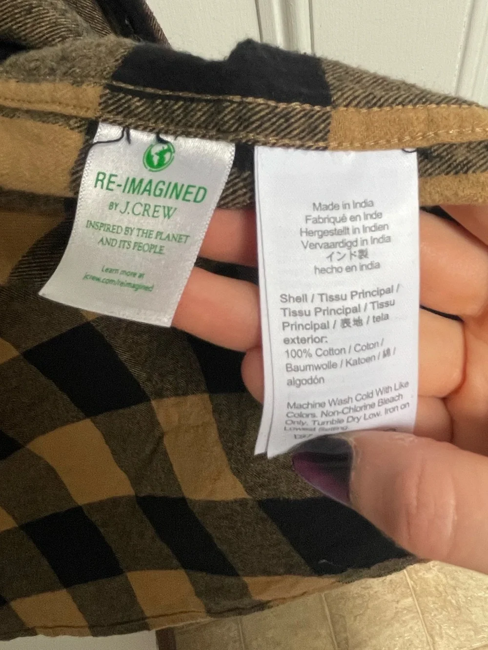 J. Crew Plaid Flannel Button-Down